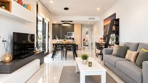Elegante apartamento en esquina con amplia terraza y vistas a la piscina – Amanecer IX, Orihuela Costa